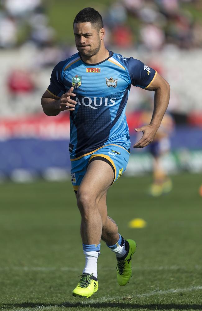 Jarryd Hayne arrived at the Titans with much fanfare. Picture: Craig Golding/AAP