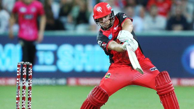 Dumped Aussie Test opener Aaron Finch will boost the Melbourne Renegades on Monday night. Picture: Getty Images