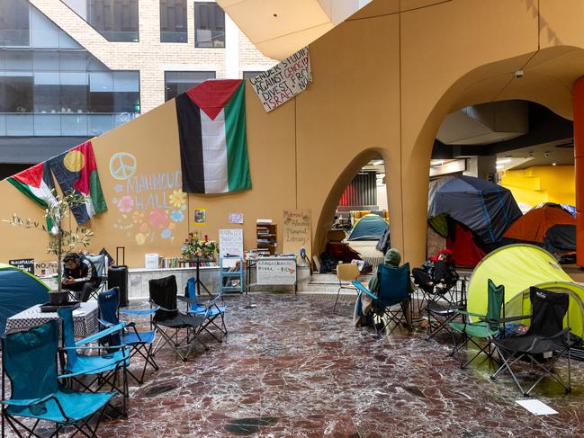 Pro-Palestine protesters took over the Arts West building at the University of Melbourne’s Parkville campus last year.