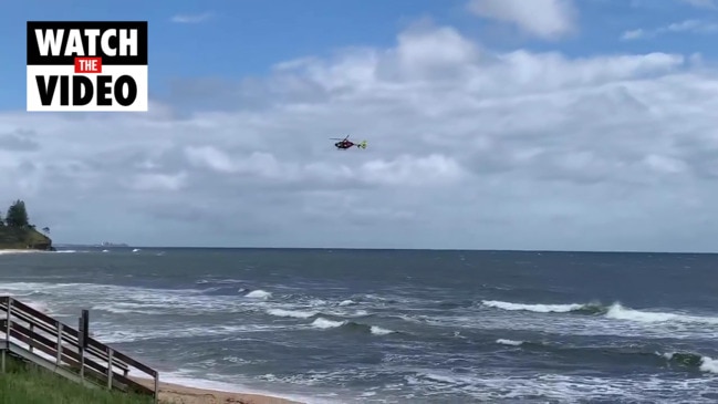 Police and lifesavers search for missing swimmer at Caloundra