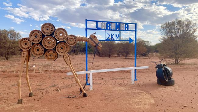 Laramba is about 205km west of Alice Springs.