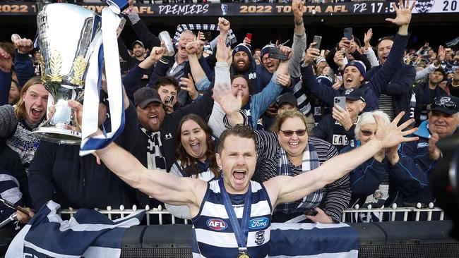 Will the Cats’ veteran list get the job done again in 2023? (Photo by Daniel Pockett/AFL Photos/via Getty Images)