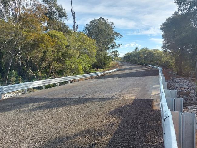 The newly completed bridge at Kungala