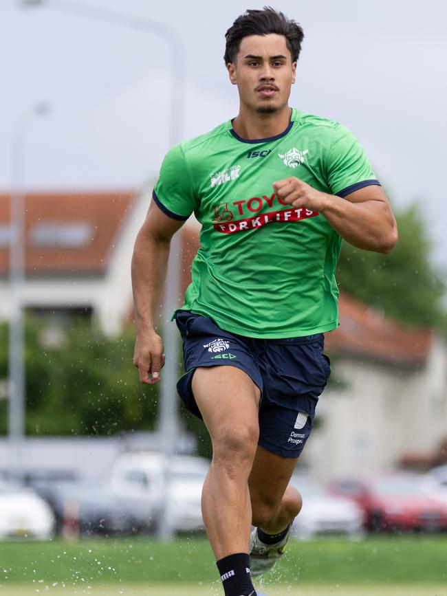 Canberra Raiders young gun Kaeo Weekes. Picture: Supplied/Canberra Raiders