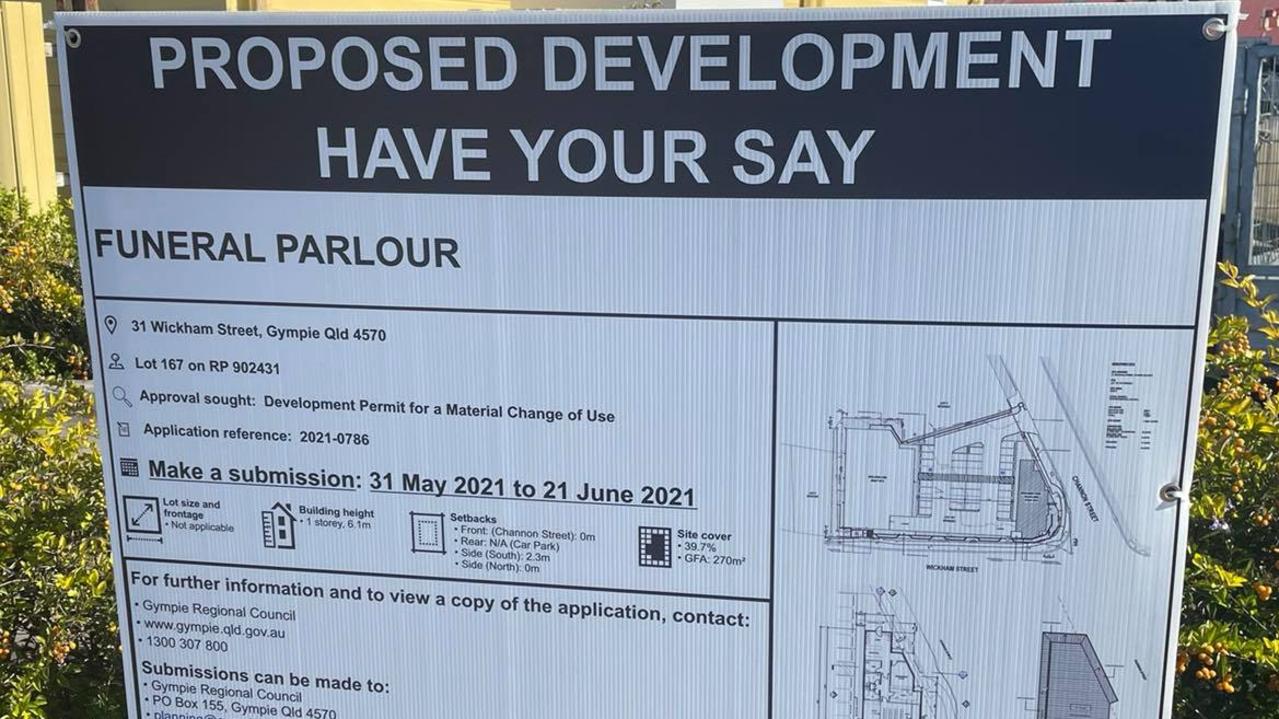 The proposed development sign can be viewed now outside the site.