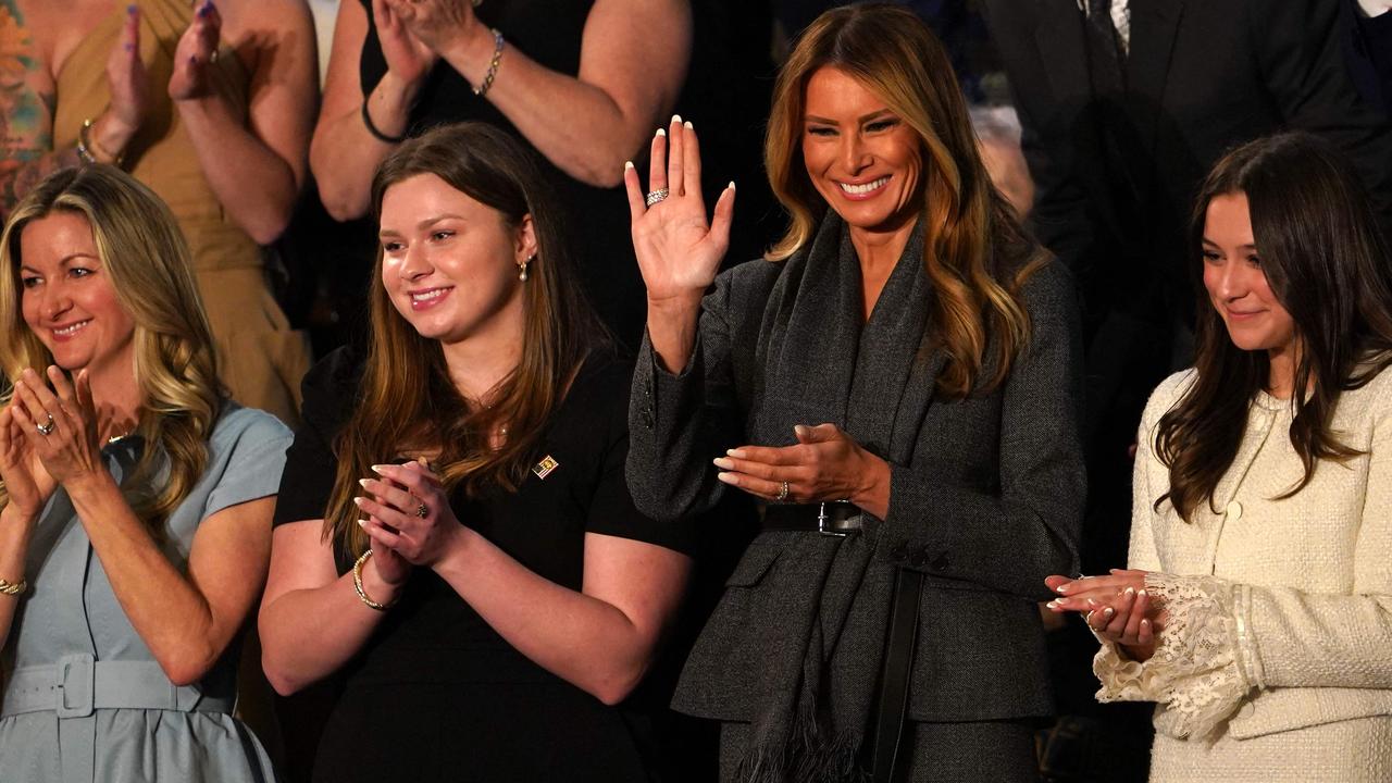 US First Lady Melania Trump pictured at Donald Trump's address to a joint session of Congress on March 4. Picture: Allison Robbert/AFP