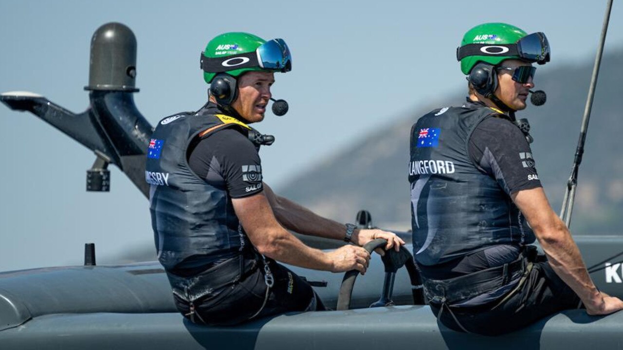 Tom Slingsby is losing his wingman Kyle Langford. Photo: Ricardo Pinto for SailGP.