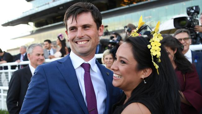 James Cummings has had great support from wife Monica since taking the reins at Godolphin. Picture: AAP