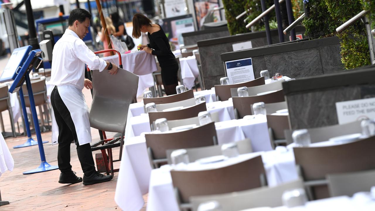 Many restaurants and cafes have had to close their doors due to staff shortages during the Omicron outbreak. Picture: NCA NewsWire/Joel Carrett
