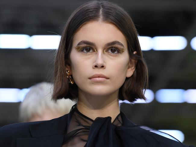 A glittering golden makeup moment. Picture: Getty Images