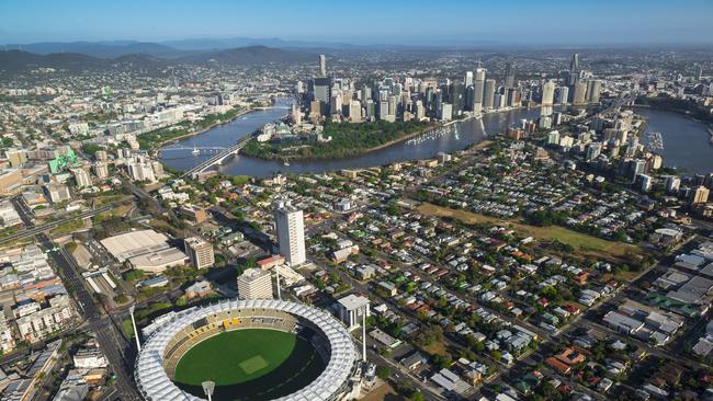 Woolloongabba and the surrounding suburbs within the ‘Olympic Precinct’ is among the top 10 picks for growth. Source: Stadiums Queensland