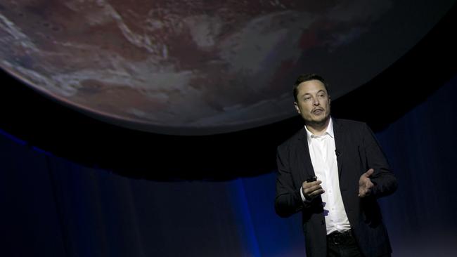 SpaceX founder Elon Musk speaks during the 67th International Astronautical Congress in Guadalajara, Mexico. Picture: Refugio Ruiz / AP