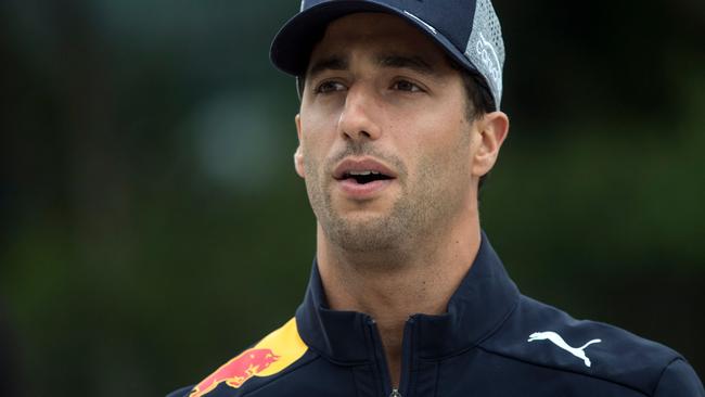 Ricciardo’s not smiling all the time.