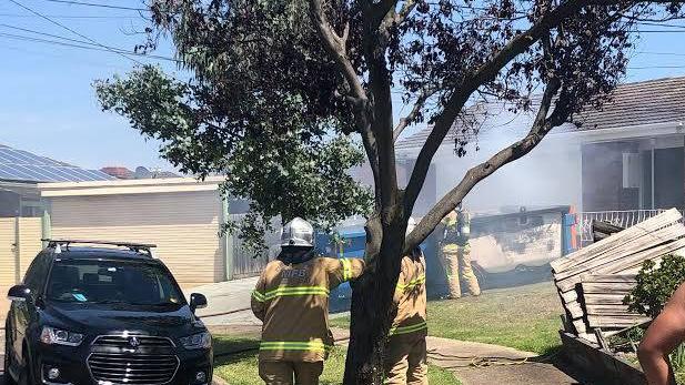 Firefighters have battled a skip fire in Bunting Court Lalor.