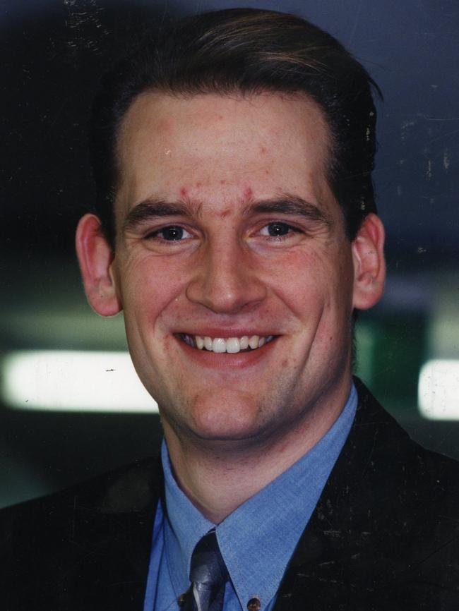 Adelaide Giants basketball player Greg Olbrich, joint winner of the Woollacott Medal, pictured in 1995. Picture: File