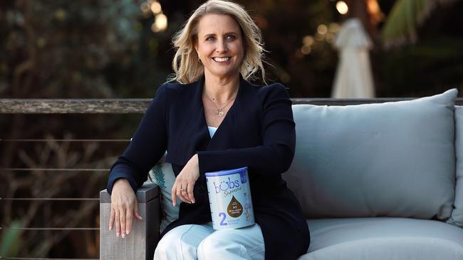 Bubs Australia chief executive Kristy Carr has sealed a deal to send more than a million tins to the United States, after one of its biggest formula factories had to shut down in February. Picture: Jane Dempster