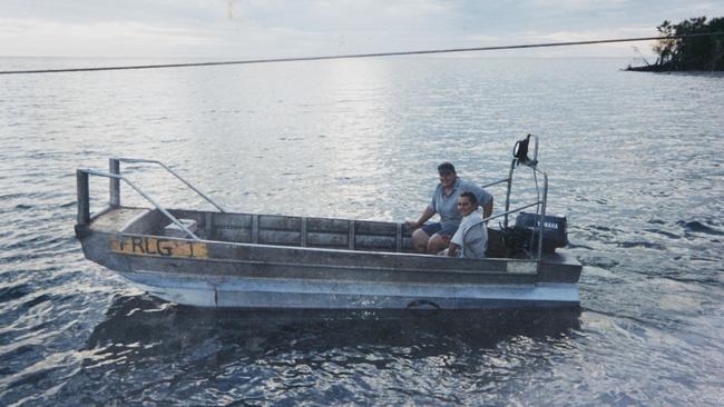 Bevin and Brad Simmonds in their fishing boat