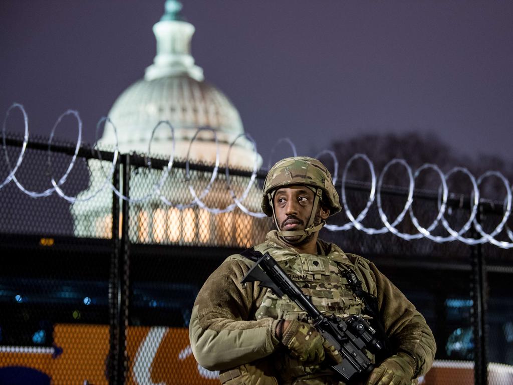 Washington is braced for further violence after the January 6 riot. Picture: Liz Lynch/Getty Images/AFP