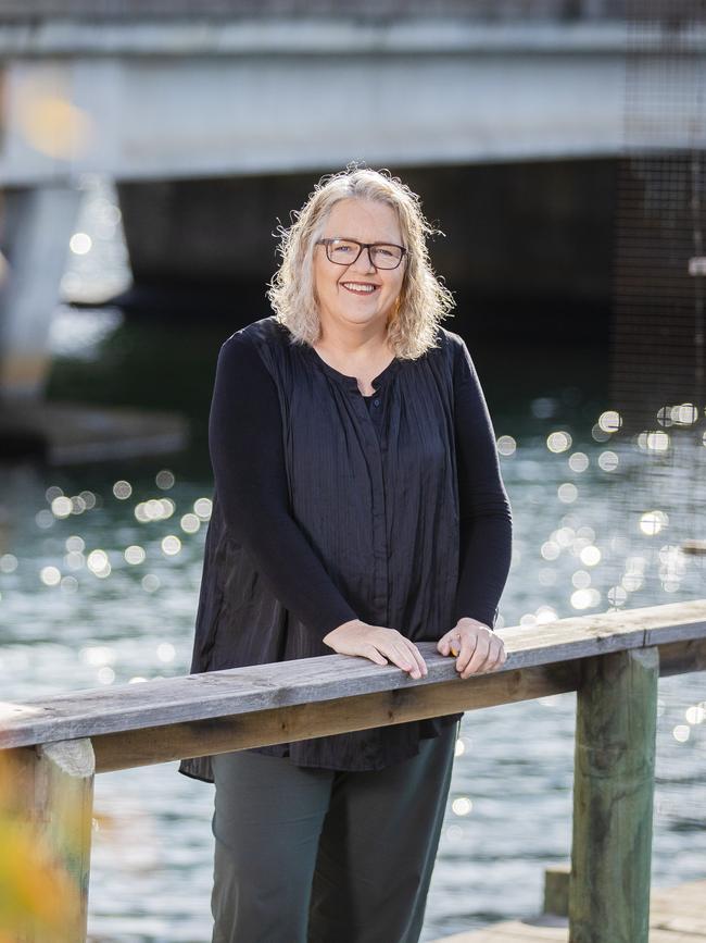 Glamorgan Spring Bay mayor Debbie Wisby at Orford. Picture: RICHARD JUPE