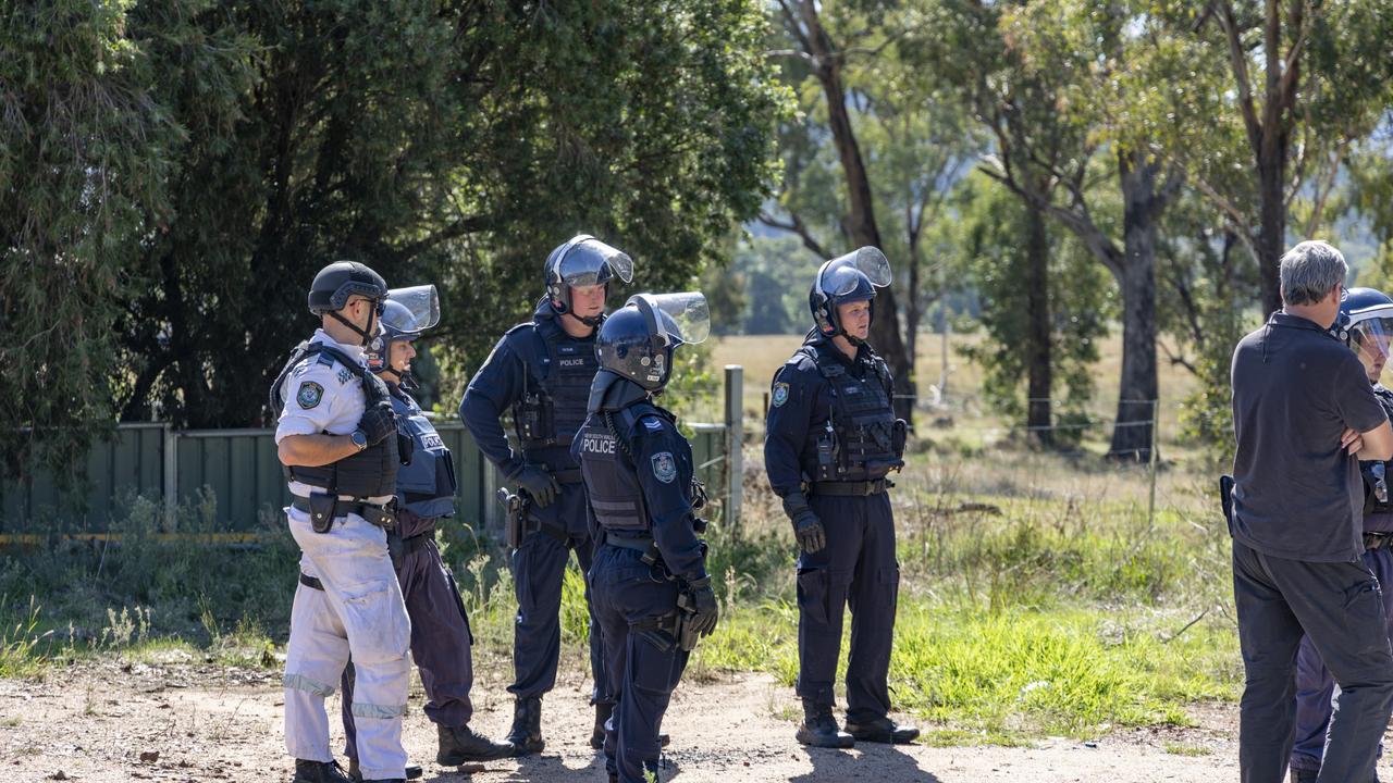 Detectives from the Operation Phobetor investigated for months the illicit tobacco crop. Picture: NSW Police.