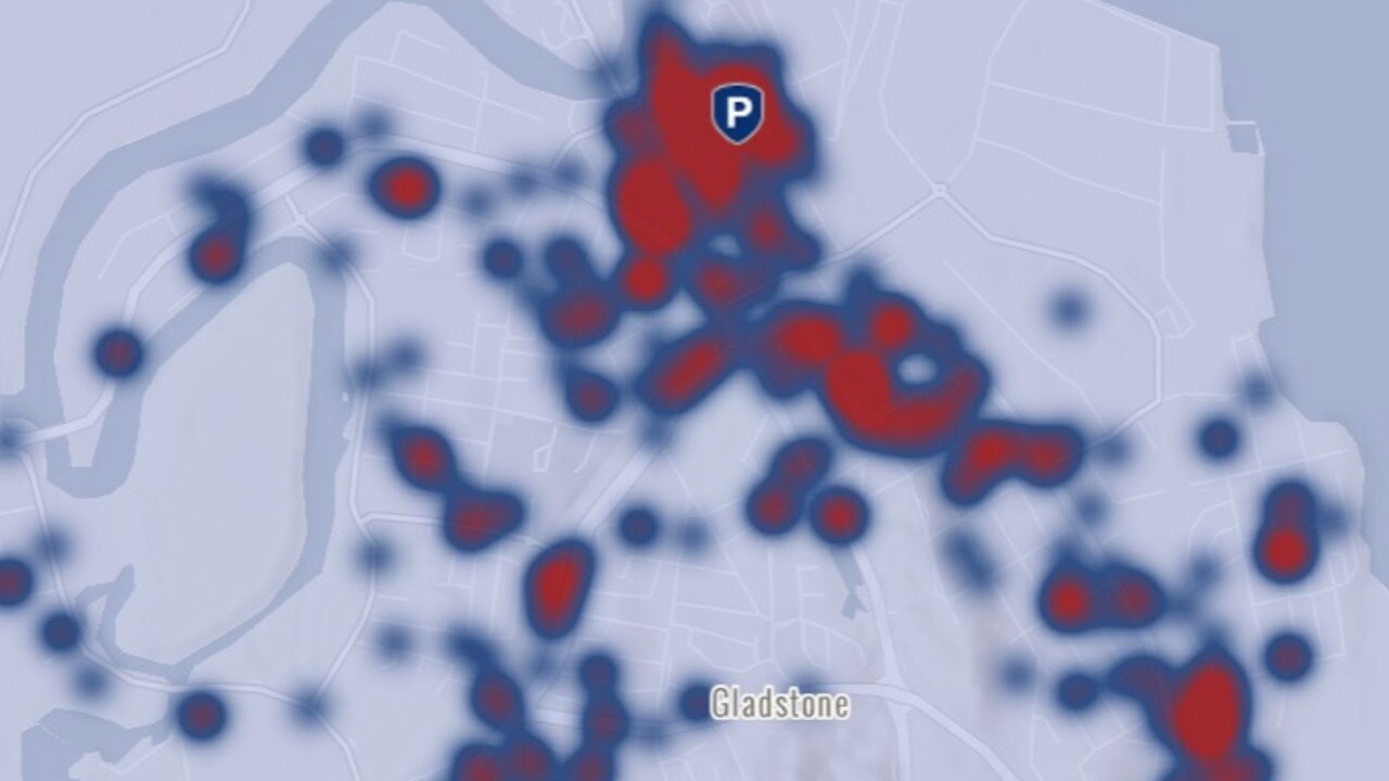 Queensland Police heatmap data reveals where Gladstone’s crime hotspots are.