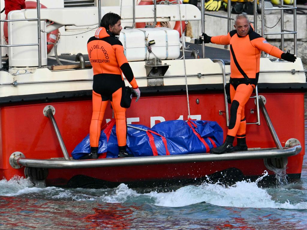 Divers have recovered five of the six missing passengers. Picture: Alberto Pizzoli/AFP