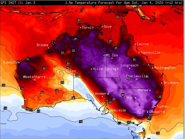 Australia headed for more 50C super-scorcher days