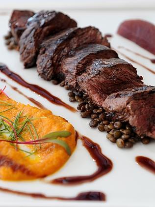 Kangaroo fillet at Red Ochre Grill.