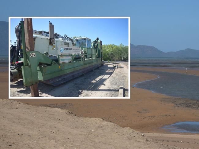 Dredging at Molongle Creek may begin this week after the dredge has sat unused for more than two months. Picture: Laura Thomas