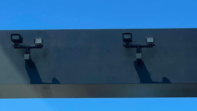 New speed cameras have been installed on gantries over the West Gate Freeway. Pic: Prostreet Media