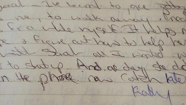 Folbigg's diary entry from 1997, ‘with Sarah all I wanted was for her to shut up. And one day she did.’