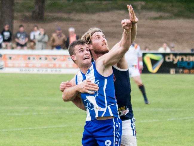 South Gawler's Bailey Zobel in action in the preliminary final. Picture: South Gawler Football Club.