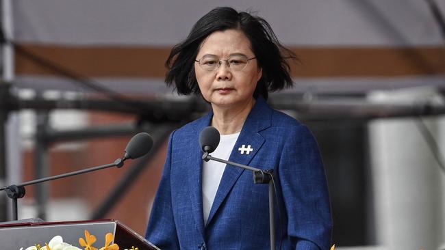 Taiwan's President Tsai Ing-wen says the threat from China grows by the day. Picture: Sam Yeh / AFP