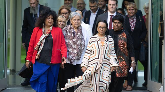 Members of the Referendum Working Group in Canberra. Picture: NCA NewsWire / Gary Ramage