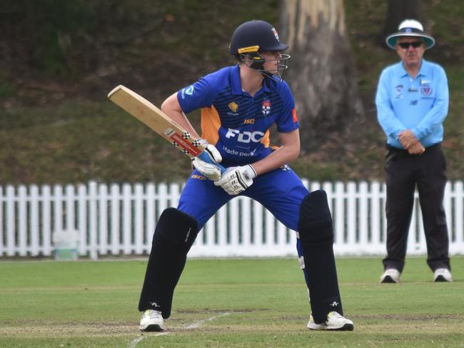 Monte Cairns at the crease. Picture: Sean Teuma