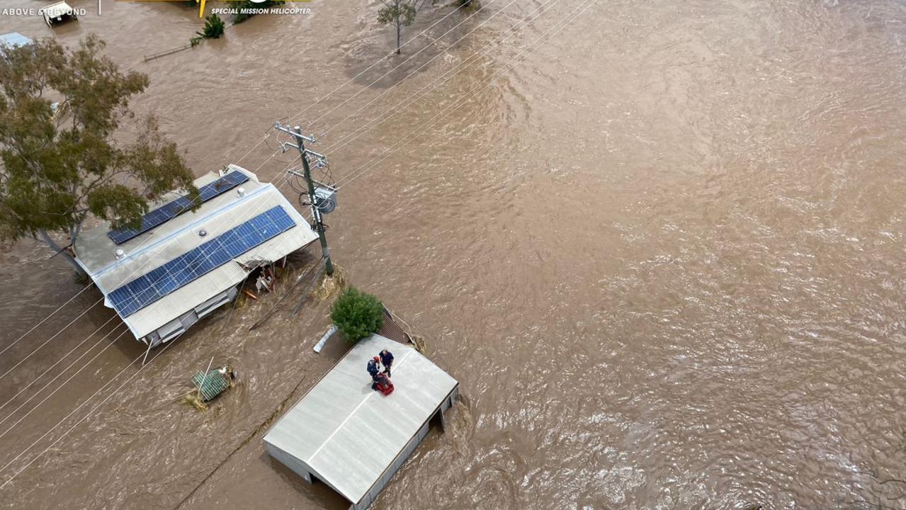 Some were rescued from the top of their homes after flood waters quickly rose.