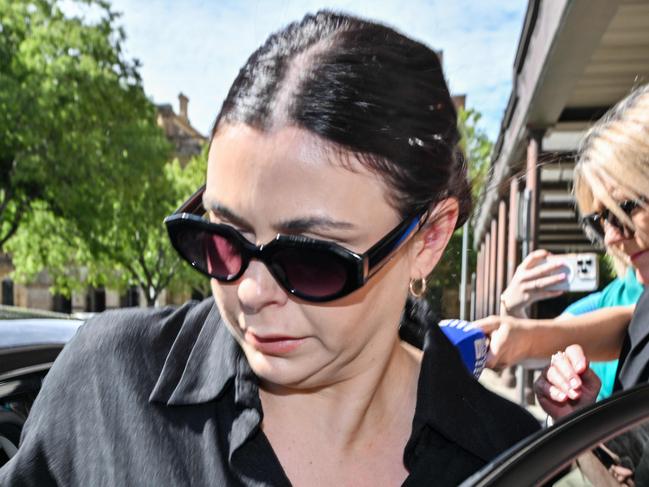 ADELAIDE, AUSTRALIA - NewsWire Photos DECEMBER 5, 2024: Lauren Willgoose leaves the District Court after she was found guilty of causing the death of Tony Walsh by dangerous driving. Picture: Newswire / Brenton Edwards