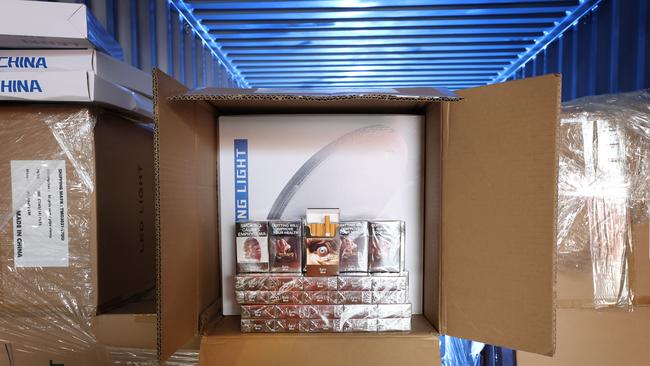 The Australian Border Force seized hundreds of tonnes of illicit tobacco last year. Picture: Supplied.