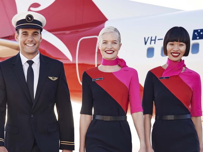 Qantas unveils new pilot's uniform by designer Martin Grant. Pic: Supplied by Qantas