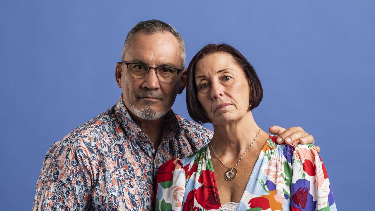 Hannah Clarke’s parents Lloyd and Sue. Picture: Mark Cranitch