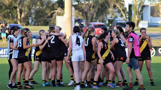 Action from the Tweed Coast NR Tigers v Morningside U17s grand final.