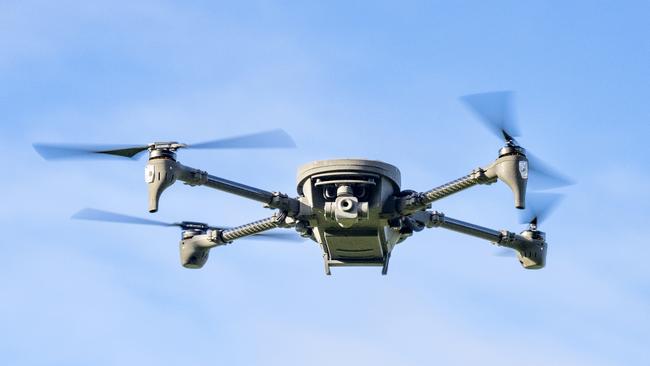 Grabba Technologies' Mozzie drone in action.