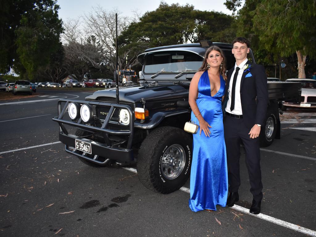 Sienna Zarb and Jett Balderson at Mirani State High School formal at Ocean International on September 8, 2023. Photo: Zoe Devenport