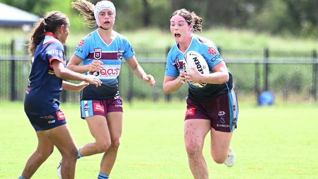 Cutters player Gracie Watt Harvey 19s girls Clydesdales v Cutters Saturday April 6, 2024. Picture, John Gass