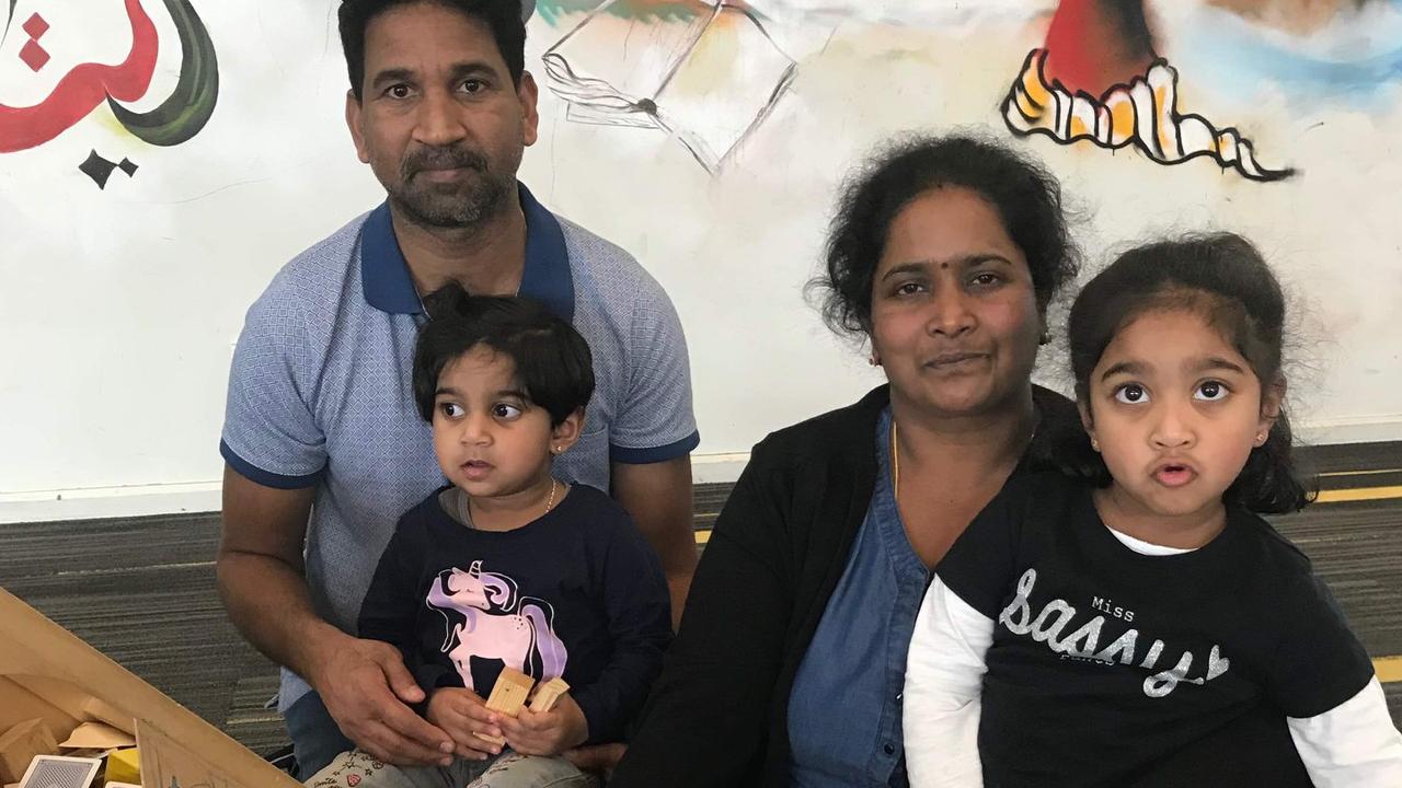 Priya and Nadesalingam and their two Australian-born children Kopika and Tharunicaa Nadesalingam.