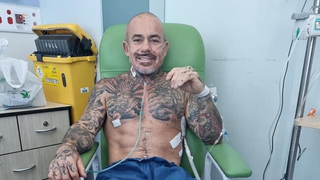 Danny Hawkins is recovering in the Royal Brisbane and Women’s Hospital.