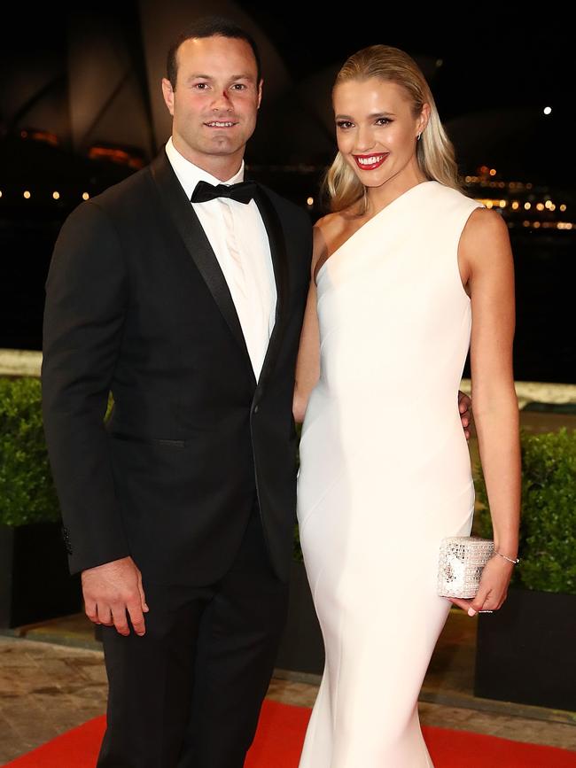 Boyd Cordner and Jemma Barge. Picture: Mark Metcalfe/Getty