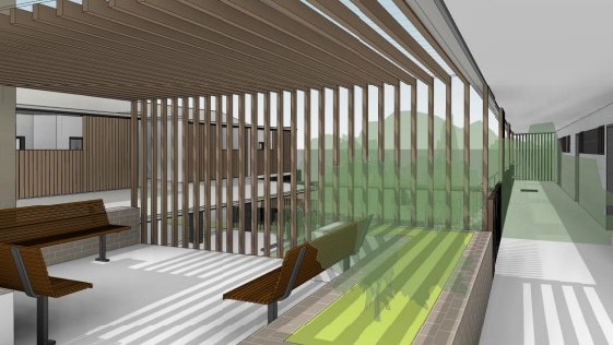 Artist impressions of a social housing complex proposed by BlueCHP in Bells Creek. Photo: Idea Architecture