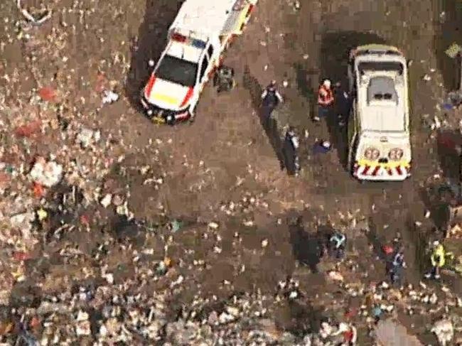 An aerial view of the scene. Picture: Seven News