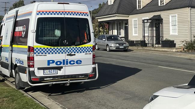 Police search Kempton, Tasmania, for missing woman. Picture: Ed Bourke